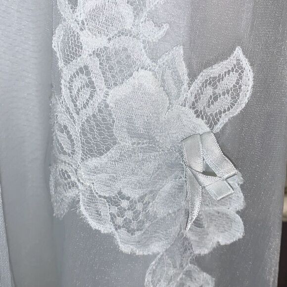 Vintage 1960s Pale Powder Blue Sheer Babydoll Nightgown | Small | by Vanity Fair - Picture 5 of 16